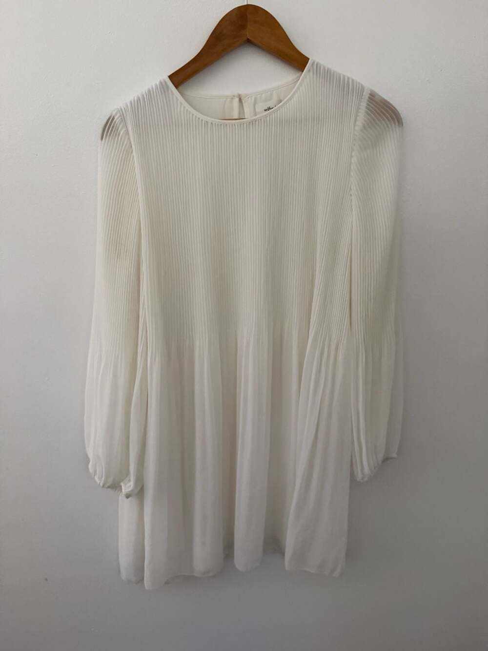 Aritzia Wilfred Daydreamer Mini Dress Pleated sz S